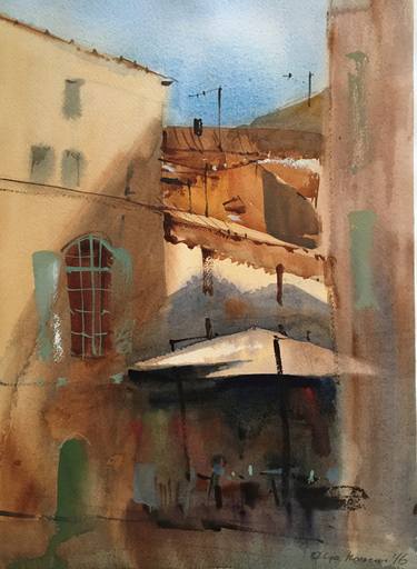 Original Cities Paintings by Olga Korneeva