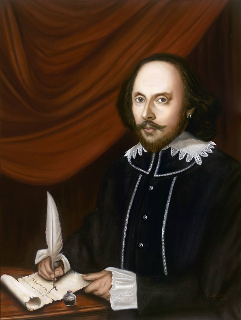 William Shakespeare's Exclusive Portrait Painting by Bekir Salim ...