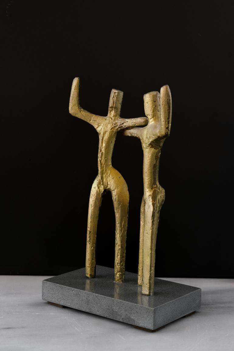 Original Impressionism People Sculpture by Vangelis Ilias