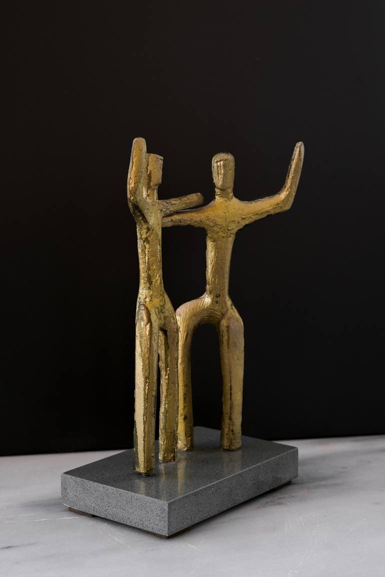 Original Impressionism People Sculpture by Vangelis Ilias