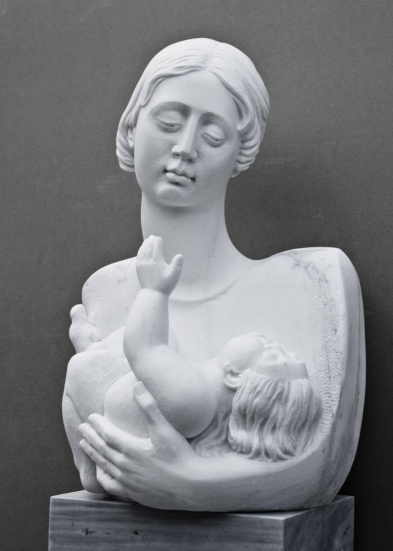 Original Figurative Family Sculpture by Vangelis Ilias