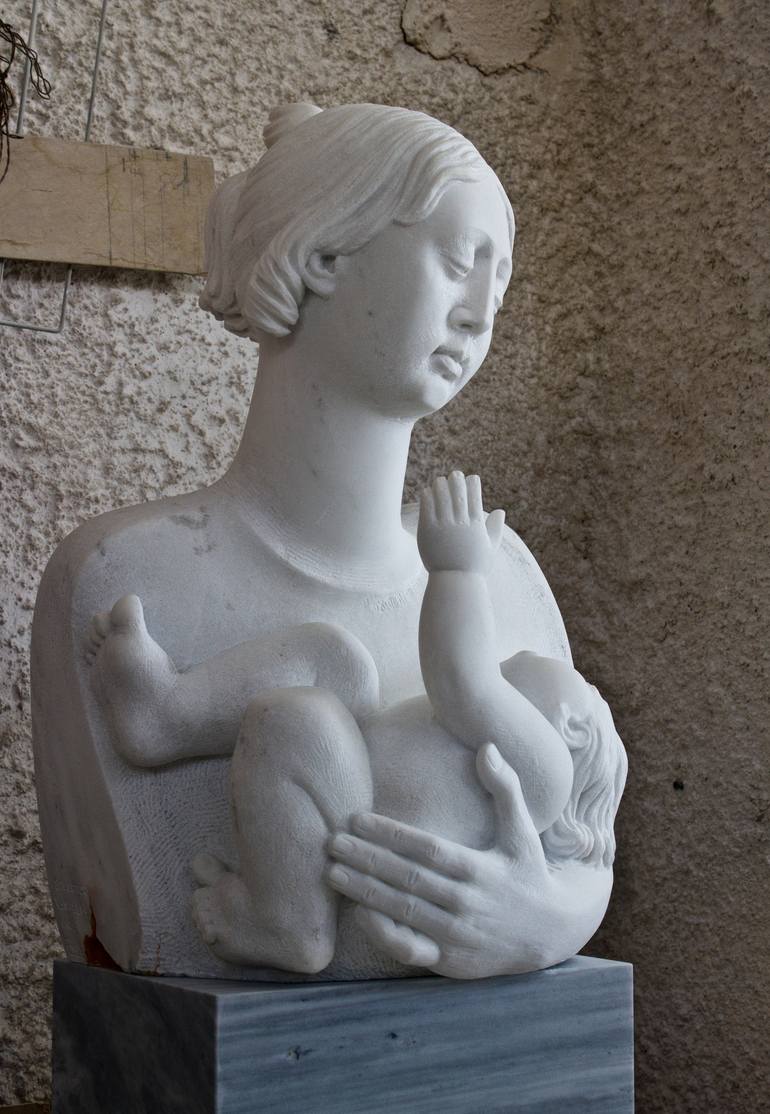 Original Figurative Family Sculpture by Vangelis Ilias