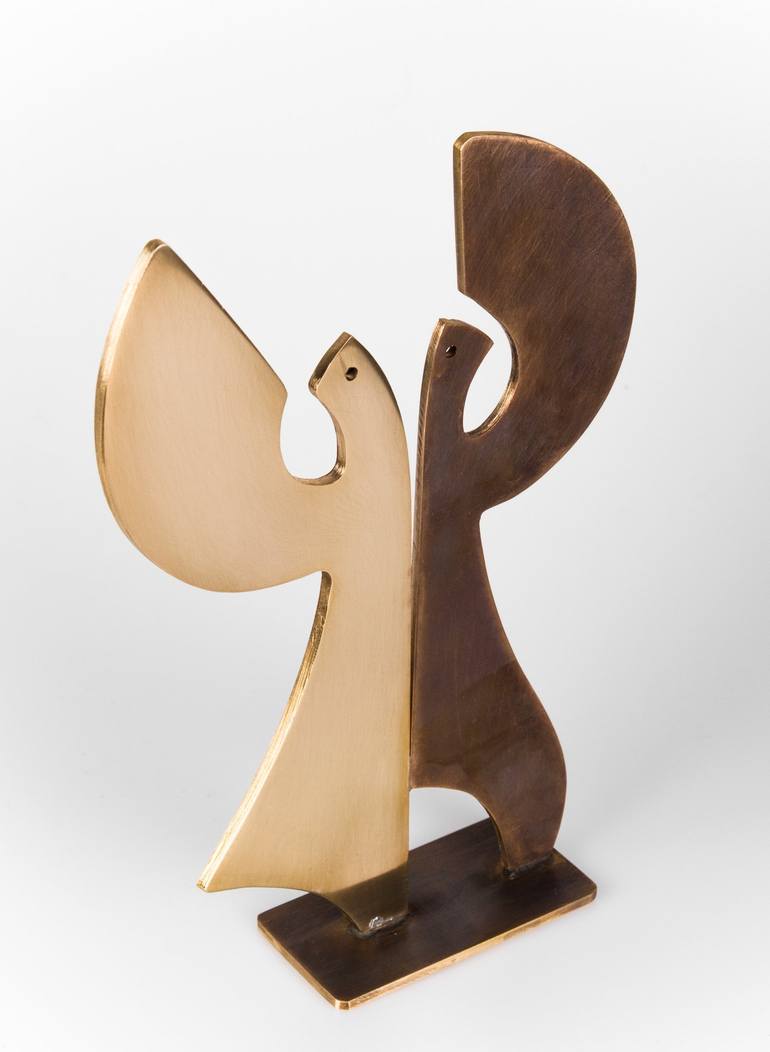Original Art Deco Love Sculpture by Vangelis Ilias