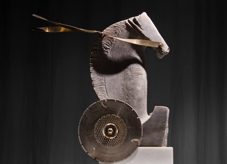 Original Conceptual Horse Sculpture by Vangelis Ilias