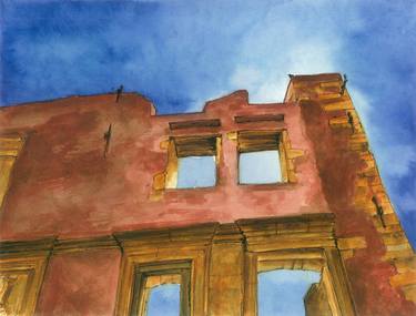 Print of Architecture Paintings by Stamatis Anagnostou