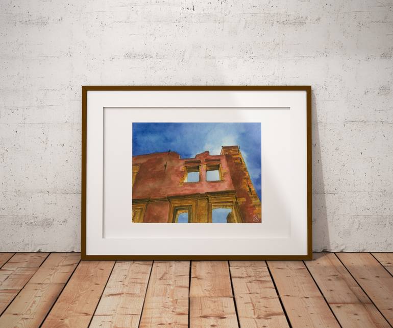 Original Minimalism Architecture Painting by Stamatis Anagnostou