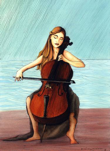 Print of Music Paintings by Stamatis Anagnostou