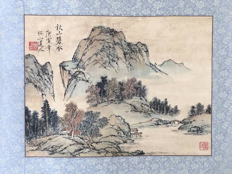 Original Folk Landscape Painting by Zhaoli Qu