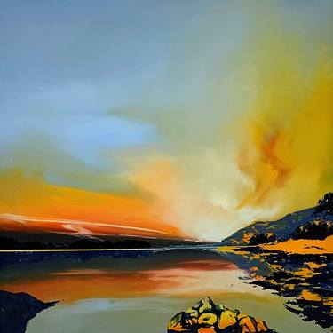 Original Abstract Landscape Paintings by Richard King