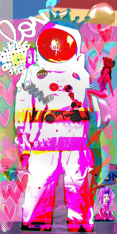 Original Abstract Expressionism Graffiti Digital by Suzann Kaltbaum