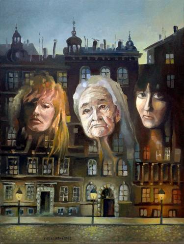 Original Surrealism People Paintings by Gregor Ziolkowski