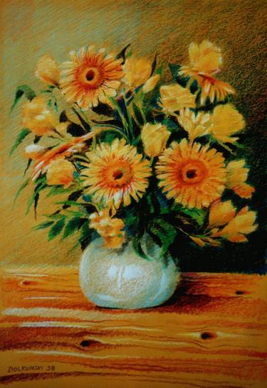 Original Impressionism Floral Paintings by Gregor Ziolkowski