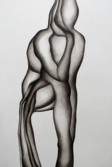 Print of Abstract Nude Drawings by Ieva Birģele