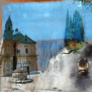 Print of Abstract Architecture Mixed Media by Rhea Silvia Will