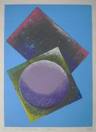 Original Contemporary Geometric Printmaking by Paul van der Donk