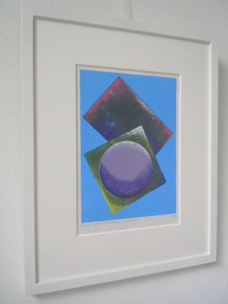 Original Contemporary Geometric Printmaking by Paul van der Donk