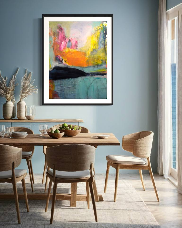 Original Abstract Expressionism Abstract Painting by Judy Konopka