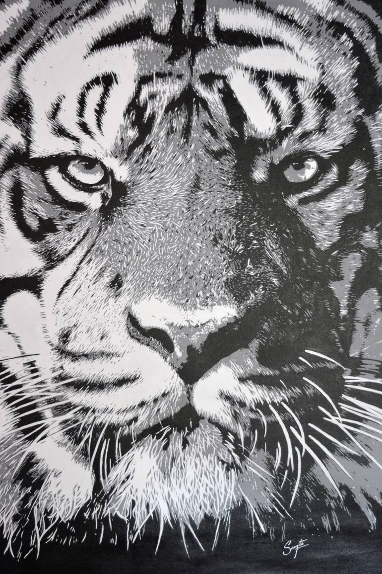 tiger eye painting