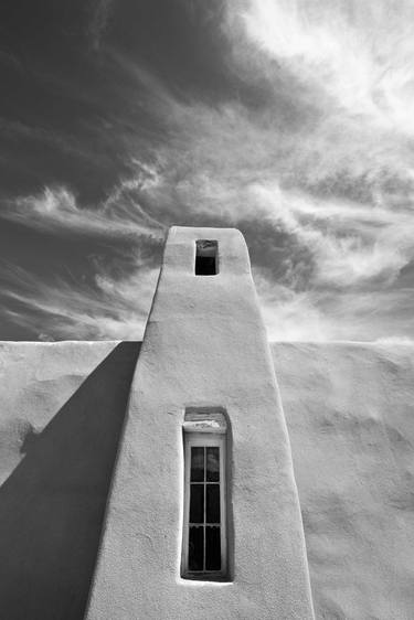 MISSION CHURCH NEW MEXICO BLACK AND WHITE Extra Large Print thumb