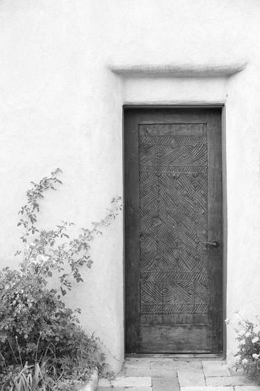 DOOR SANTA FE NEW MEXICO BLACK AND WHITE Extra Large Signed Print thumb