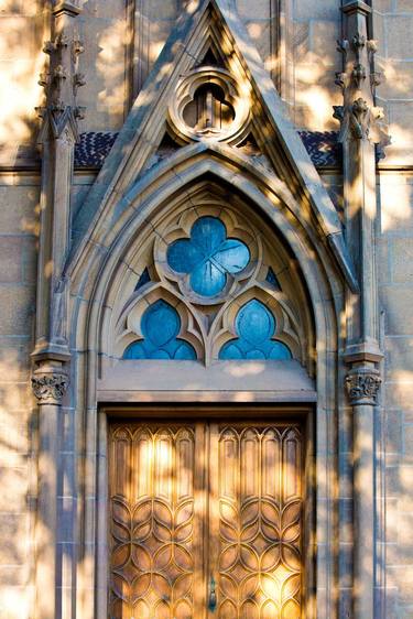 LORETTO CHAPEL DOOR SANTA FE NEW MEXICO Extra Large Signed Print thumb