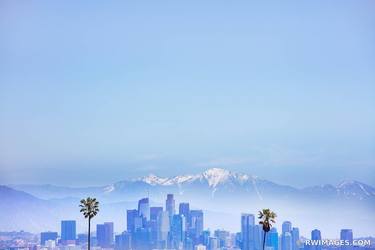 LOS ANGELES SKYLINE LA CALIFORNIA Extra Large Signed Print thumb