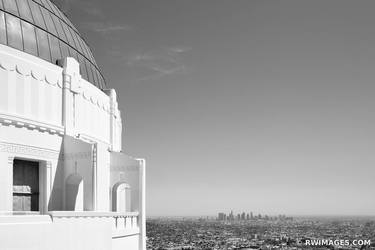 GRIFFITH OBSERVATORY LOS ANGELES SKYLINE Extra Large Signed Print thumb