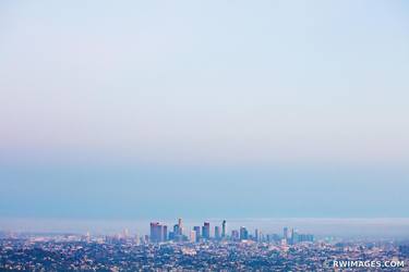 AFTER SUNSET BLUE HOUR LOS ANGELES Extra Large Signed Print thumb