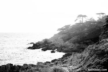 PEBBLE BEACH CARMEL BLACK AND WHITE Extra Large Signed Print thumb