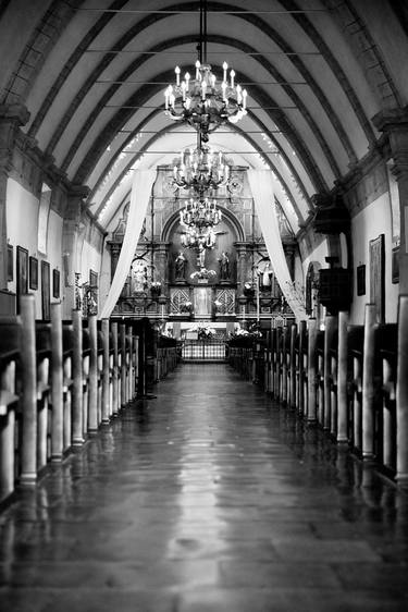 CARMEL MISSION BLACK AND WHITE Extra Large Signed Print thumb