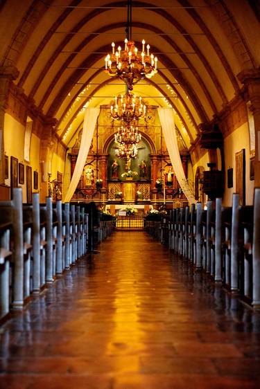 CARMEL MISSION CHURCH Extra Large Signed Print thumb