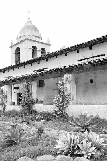 CARMEL MISSION BLACK AND WHITE Extra Large Signed Print thumb