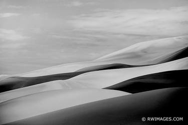 GREAT SAND DUNES COLORADO DESERT BLACK AND WHITE PHOTOGRAPHY - Limited Edition 1 of 100 thumb