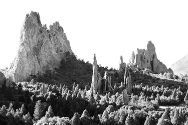 GARDEN OF THE GODS COLORADO SPRINGS BLACK AND WHITE LANDSCAPE PHOTOGRAPHY - Limited Edition 1 of 100 thumb