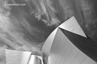 LOS ANGELES MODERN ARCHITECTURE WALT DISNEY HALL BLACK AND WHITE - Limited Edition 1 of 100 thumb