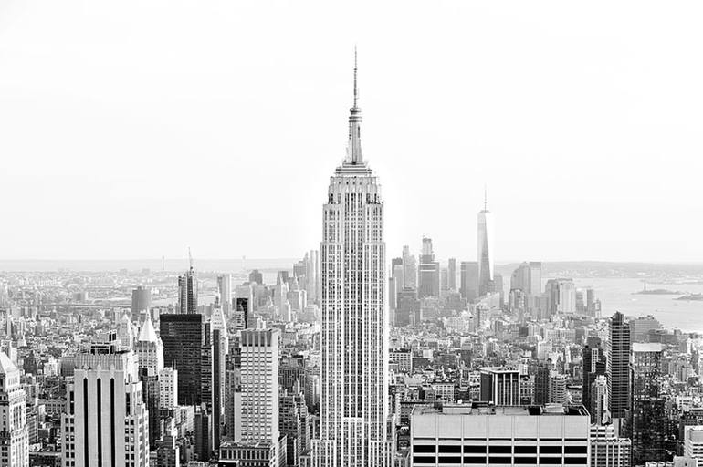 New York City Manhattan Skyline Black And White Limited Edition 1 Of 100