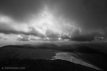 STORMY SKIES IN WHITE MOUNTAINS NEW ENGLAND BLACK AND WHITE LANDSCAPE - Limited Edition 1 of 100 thumb