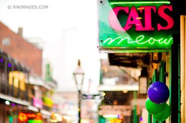 CATS MEOW FRENCH QUARTER NEW ORLEANS LOUISIANA - Limited Edition of 100 thumb