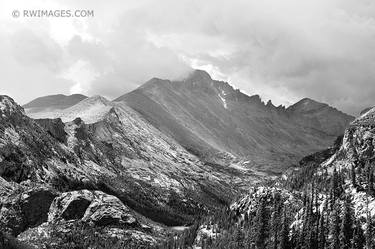 ROCKY MOUNTAINS COLORADO BLACK AND WHITE LANDSCAPE - Limited Edition of 100 thumb
