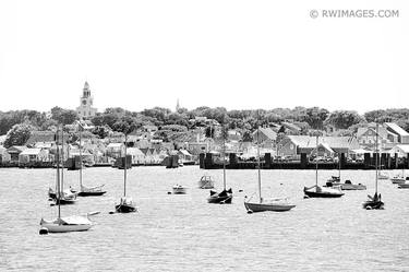 NANTUCKET ISLAND HARBOR BLACK AND WHITE - Limited Edition of 100 thumb