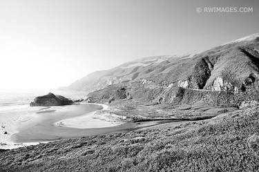 BIG SUR CALIFORNIA HIGHWAY ONE BLACK AND WHITE LANDSCAPE - Limited Edition of 100 thumb