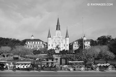 SAINT LOUIS CATHEDRAL NEW ORLEANS LOUISIANA BLACK AND WHITE - Limited Edition of 100 thumb