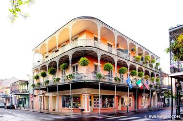 BUILDING WITH BALCONY FRENCH QUARTER ARCHITECTURE NEW ORLEANS COLOR - Limited Edition of 100 thumb