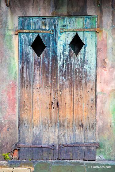 OLD DOOR FRENCH QUARTER NEW ORLEANS LOUISIANA COLOR VERTICAL - Limited Edition of 100 thumb