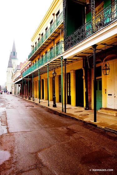 FRENCH QUARTER STREET NEW ORLEANS LOUISIANA COLOR VERTICAL - Limited Edition of 100 thumb