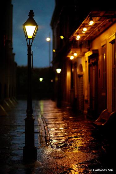 PIRATE'S ALLEY RAINY DAY FRENCH QUARTER NEW ORLEANS COLOR VERTICAL - Limited Edition of 100 thumb