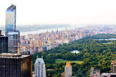 CENTRAL PARK MANHATTAN NEW YORK CITY AERIAL VIEW COLOR - Limited Edition of 111 thumb