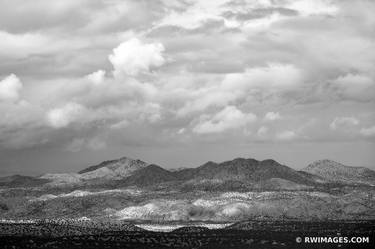 STORMY CLOUDS ENCHANTING LIGHT NORTHERN NEW MEXICO LANDSCAPE BLACK AND WHITE - Limited Edition of 55 thumb