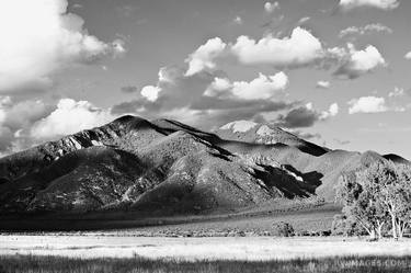 TAOS MOUNTAIN TAOS NEW MEXICO LANDSCAPE BLACK AND WHITE - Limited Edition of 55 thumb