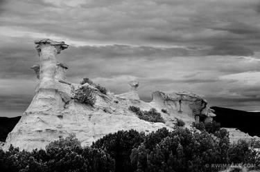 ROCK FORMATIONS HIGH ROAD TO TAOS NORTHERN NEW MEXICO BLACK AND WHITE - Limited Edition of 55 thumb